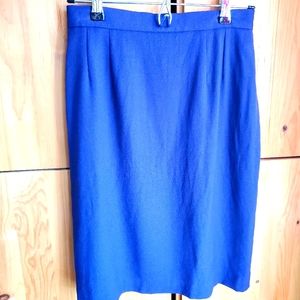 Vintage Mr Jax Purple Wool Pencil Skirt size Small